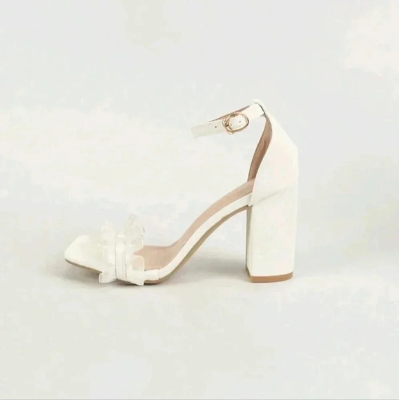 Women High Heels Sandals Open Toe Chunky Heels Party Simple Comfortable Shoes - Picture 3 of 8